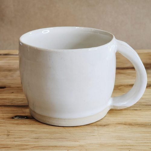 Tasse blanche avec anse - 8 onces