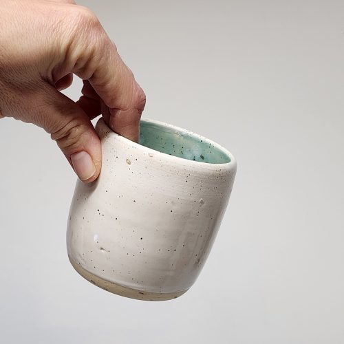 Tasse blanche & glacier - 6 onces