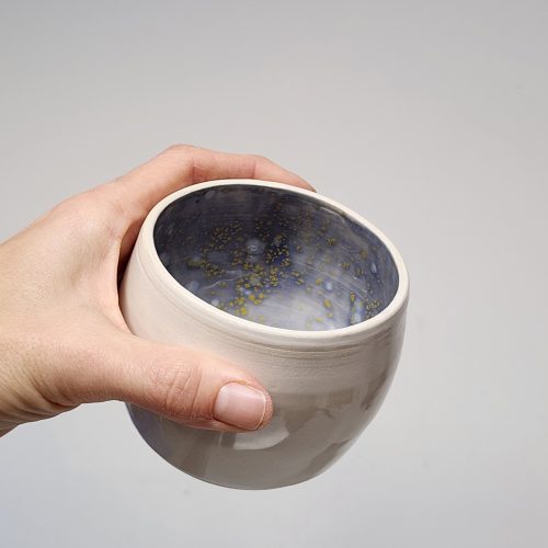 Alternative view of Tasse blanche & lavande étoile - 10 onces