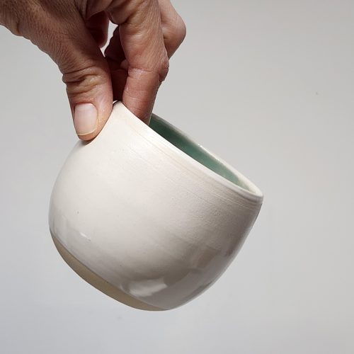 Tasse blanche & glacier - 8 onces