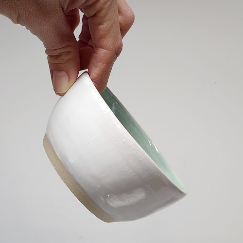 Bol blanc & glacier - 10 x 5 cm