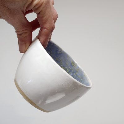 Bol blanc & lavande - 12 x 7 cm (14 onces)