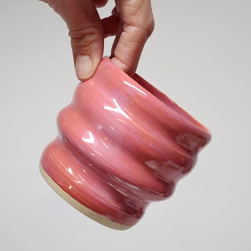 Tasse rétro framboise - 10 onces